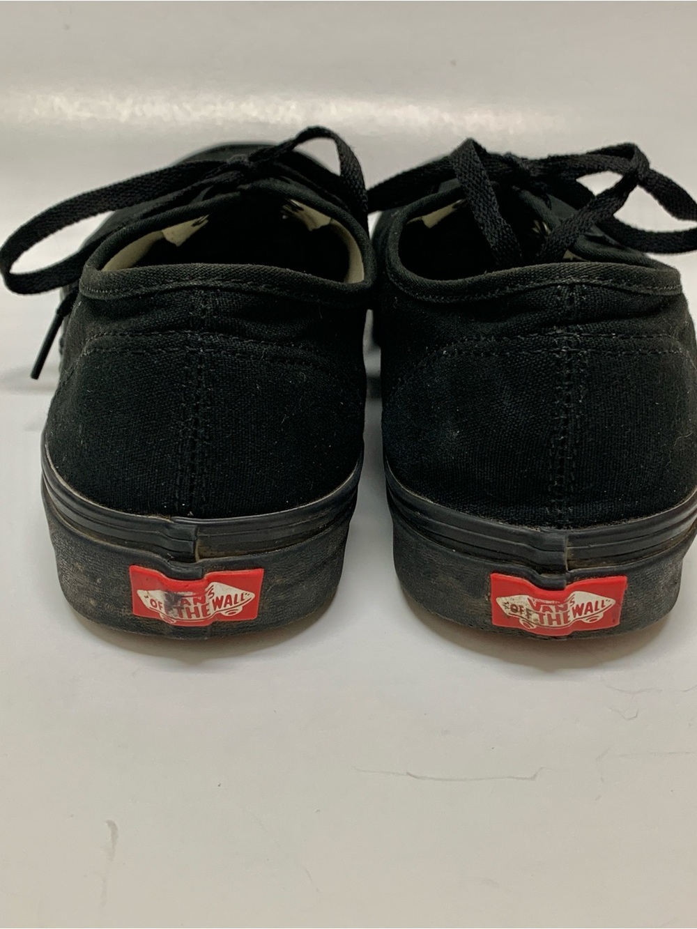 VANS Black Canvas Low-top Lace Up Sneakers Skate Shoes Size 10.5 - Picture 4 of 14